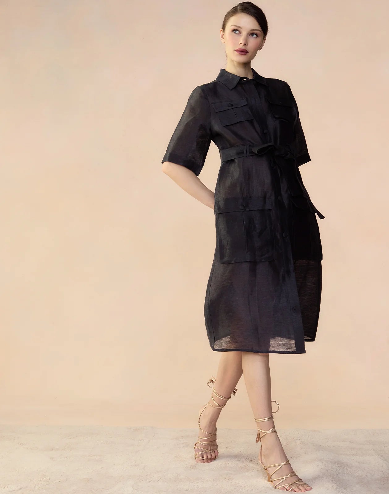 Lisbon Silk Shirt Dress
