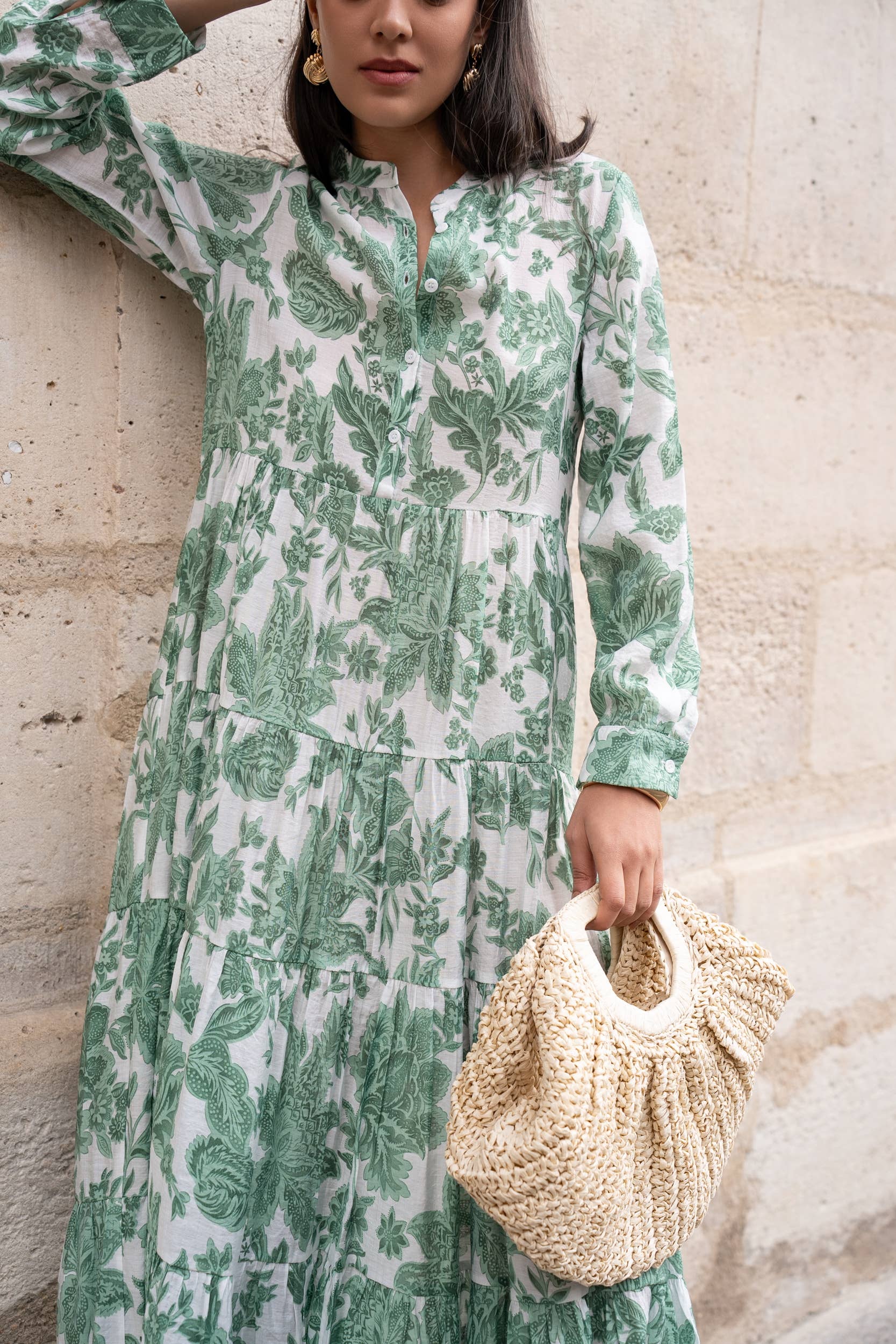 Marbella Silk Dress - Multi