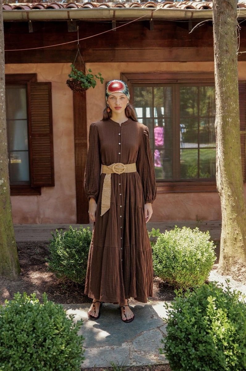 Gaia Dress Brown