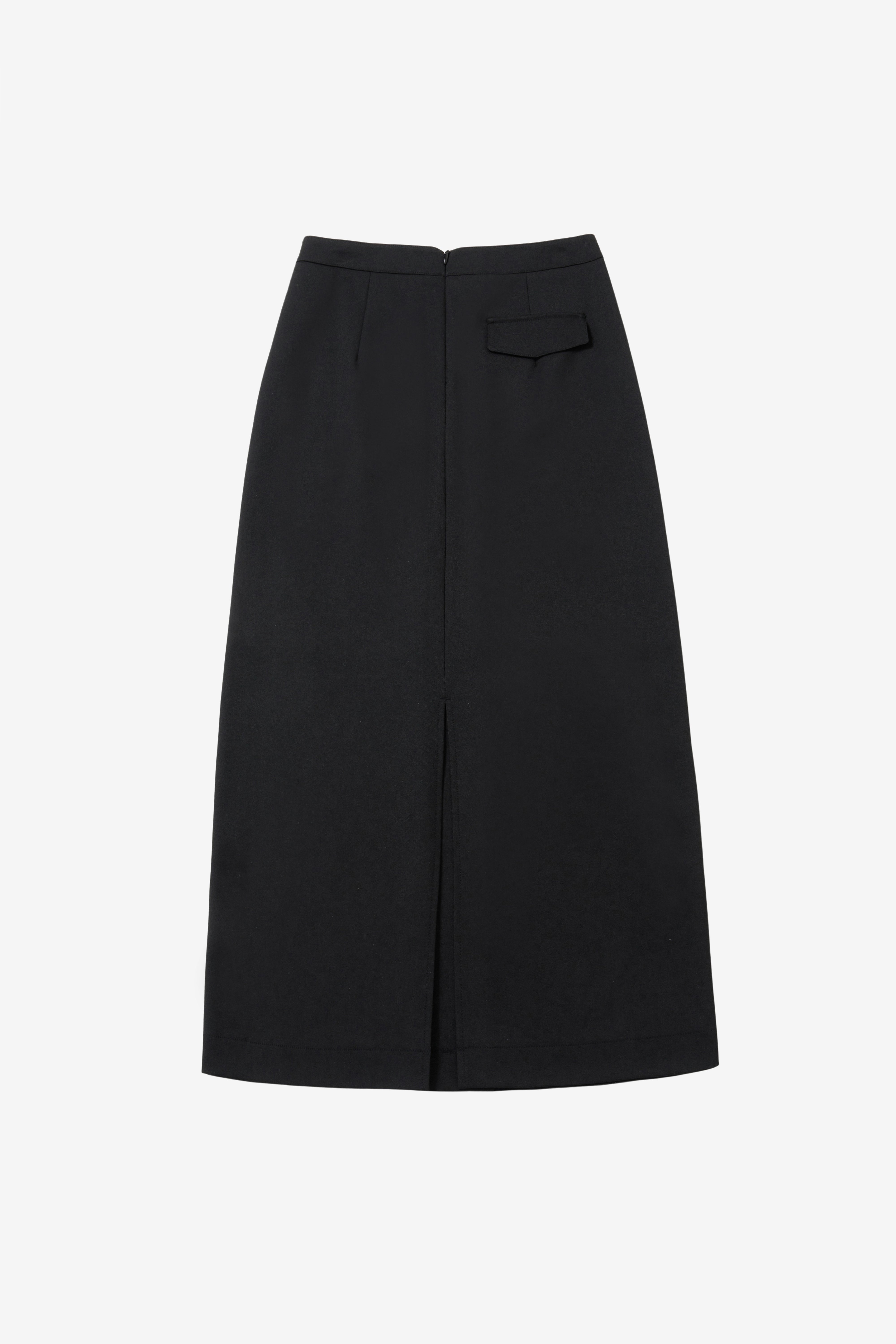 Divided Maxi Skirt Black