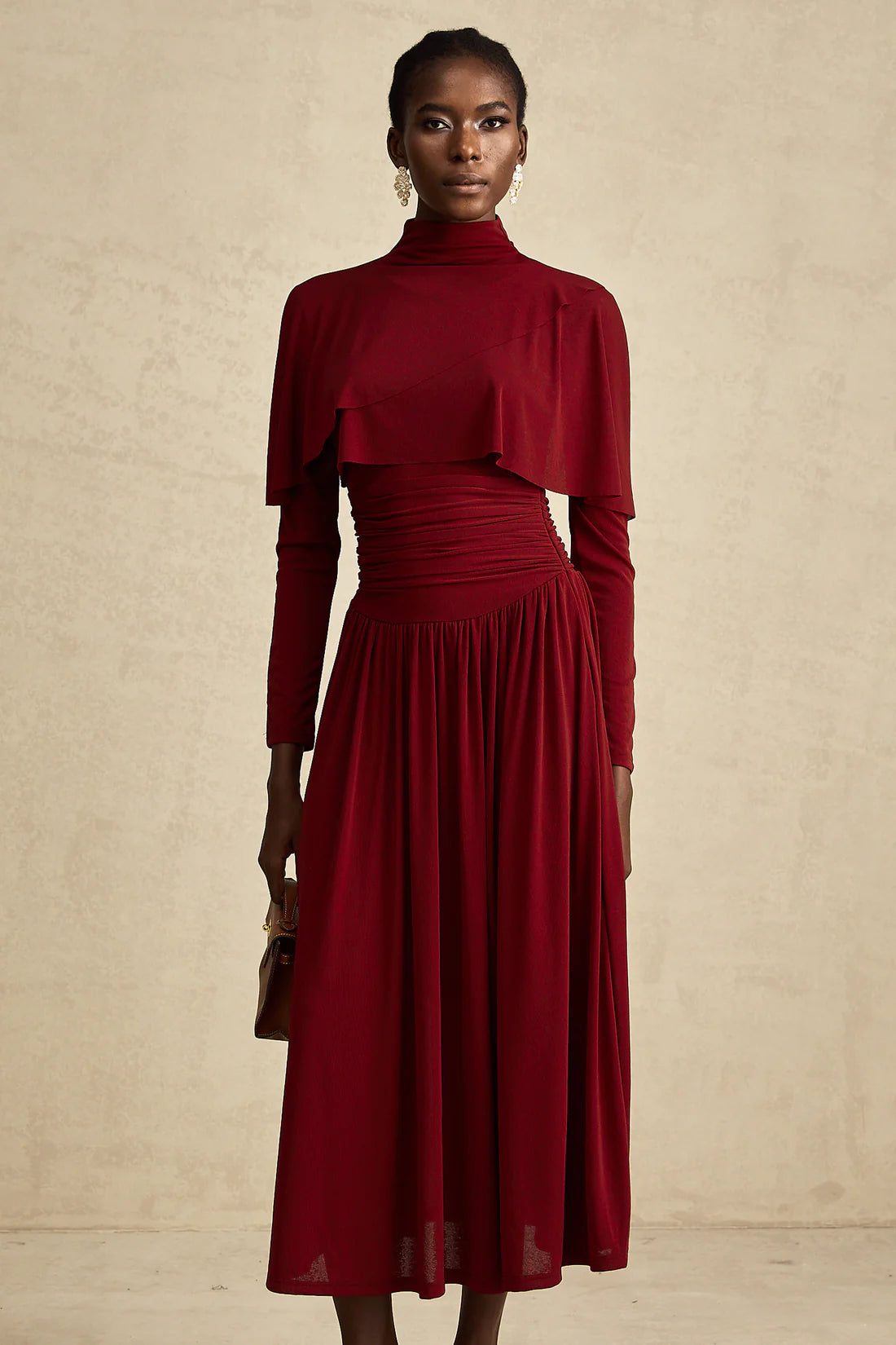 Camille Red Flap Dress