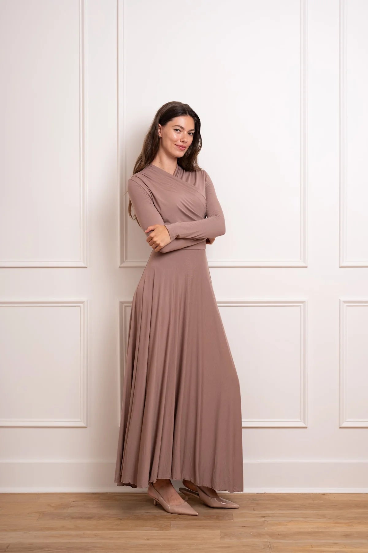 Lilia Wrap Dress - Natural