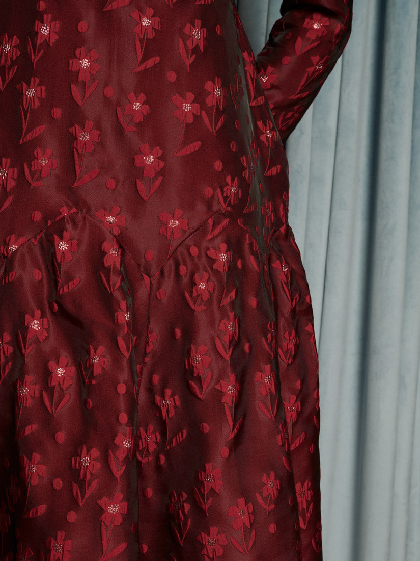 Fade Floral Midi Dress