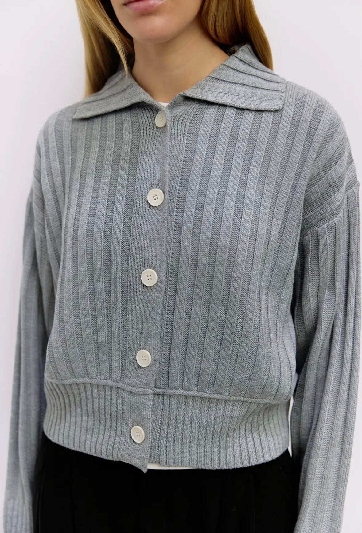 Joni Ribbed Cardigan - Multi