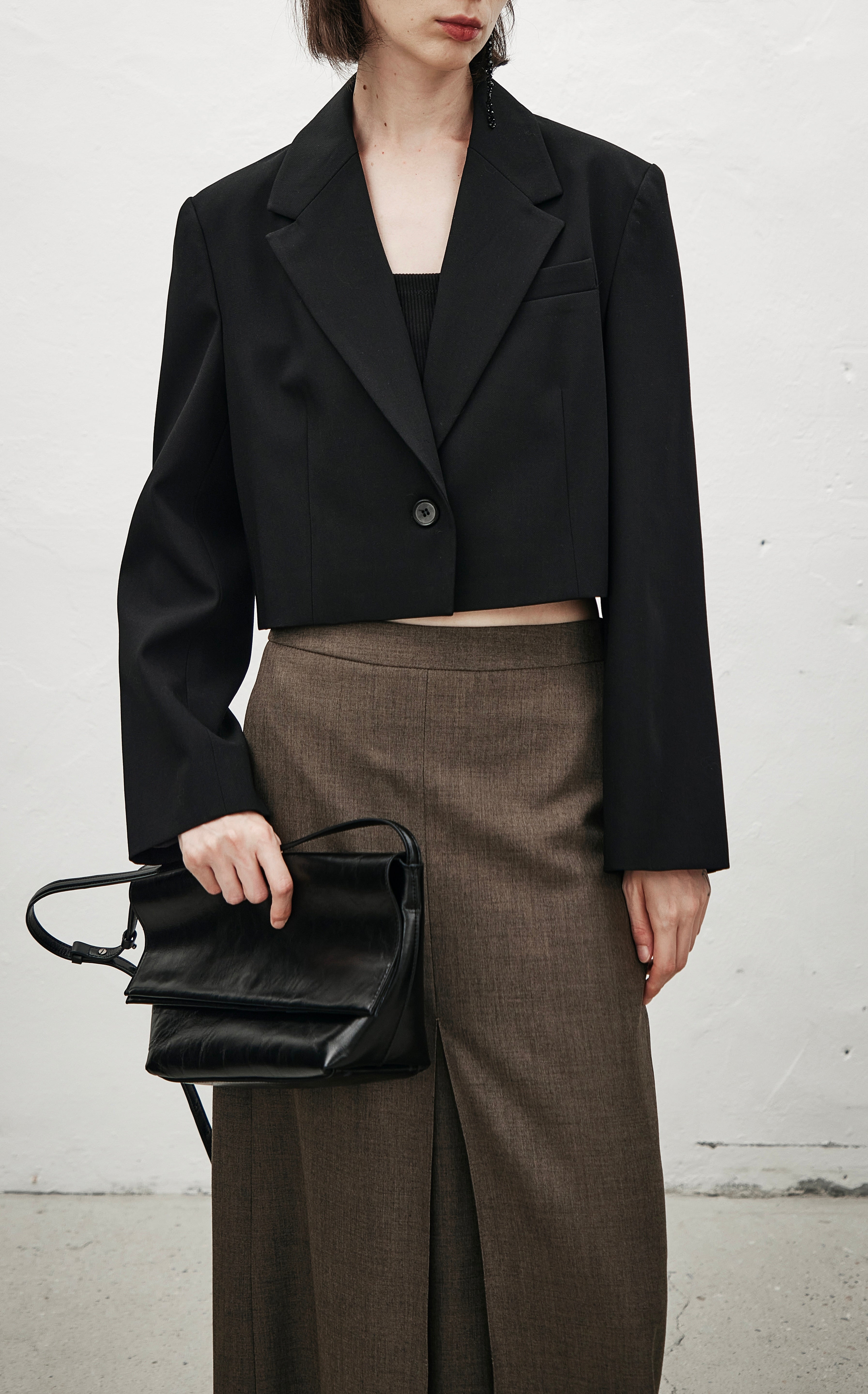 Divided Maxi Skirt Khaki