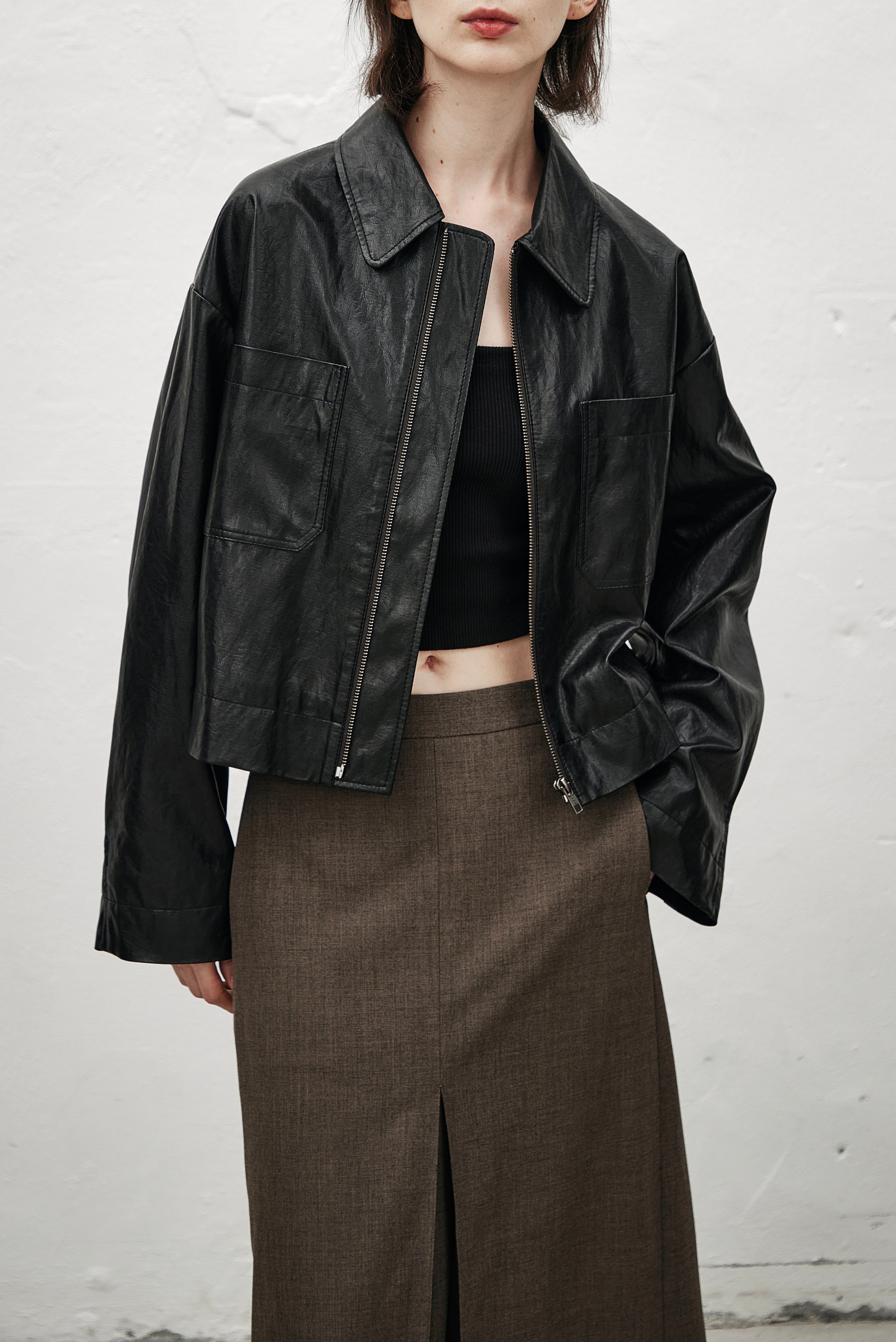 Divided Maxi Skirt Khaki