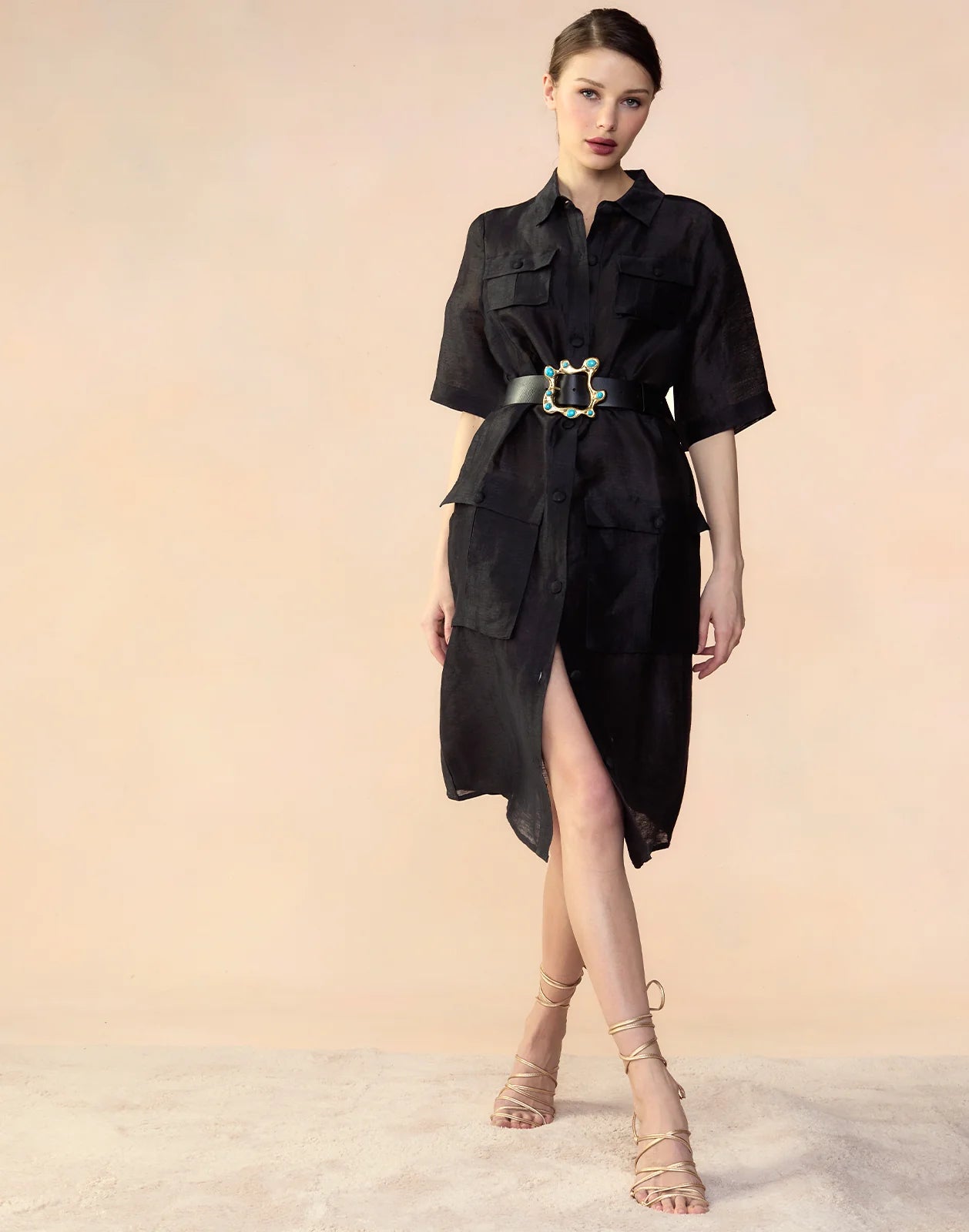 Lisbon Silk Shirt Dress
