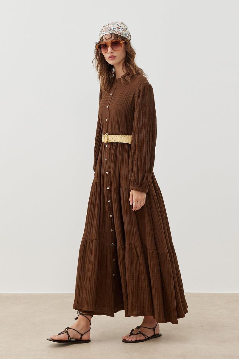 Gaia Dress Brown