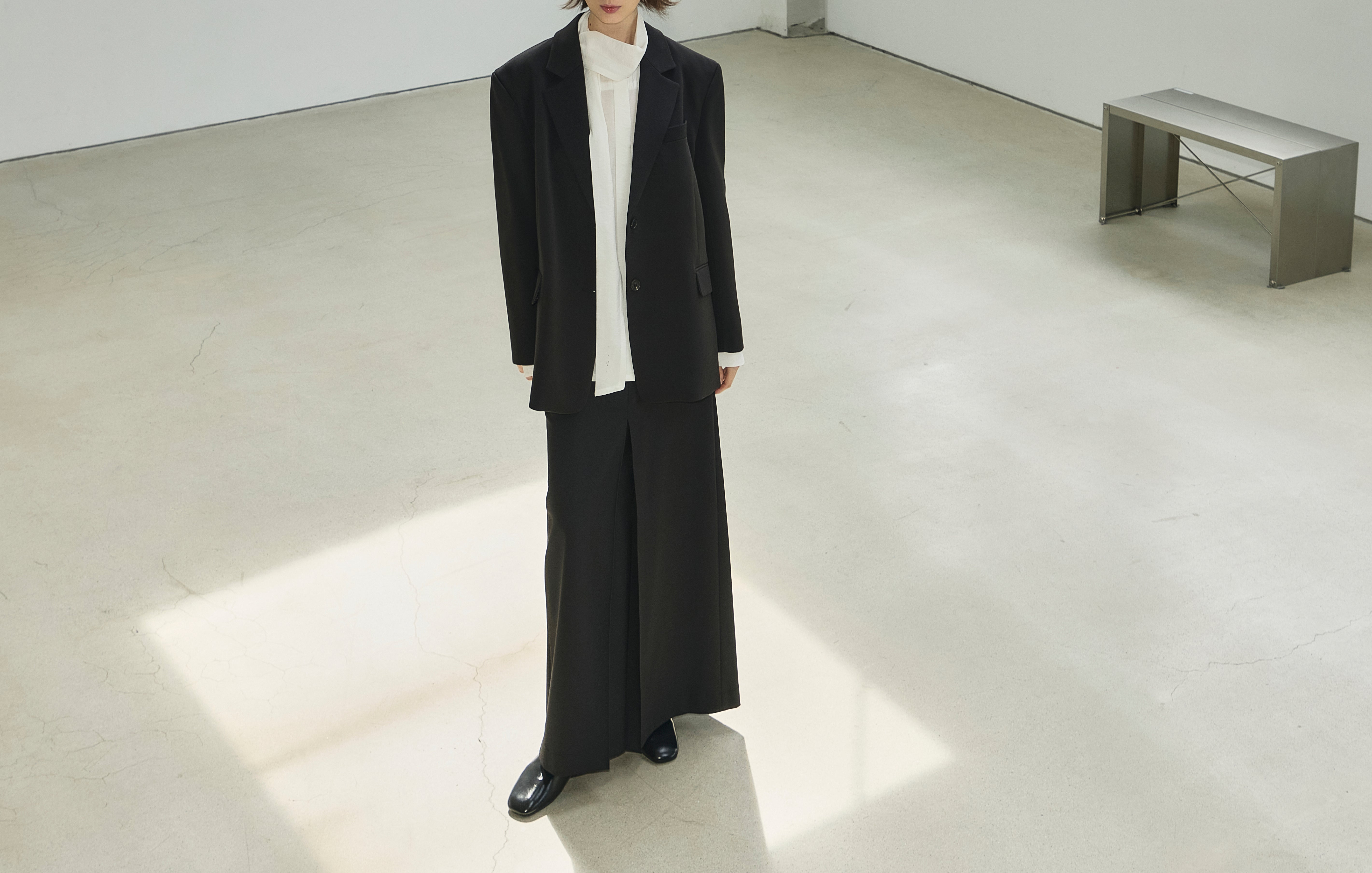 Divided Maxi Skirt Black