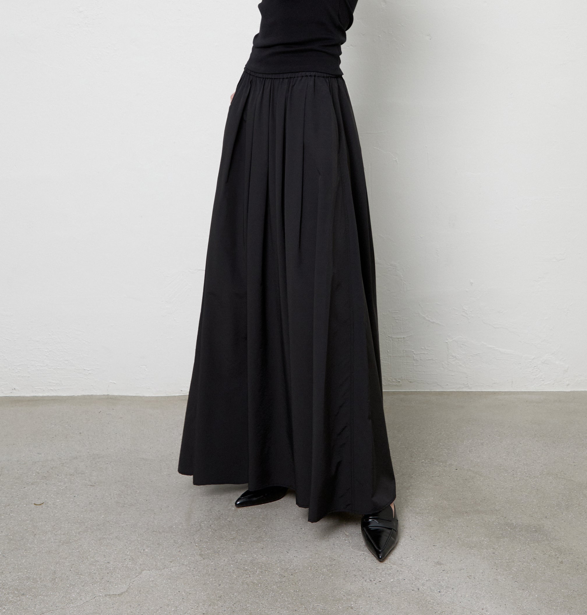 Gathered Maxi Skirt