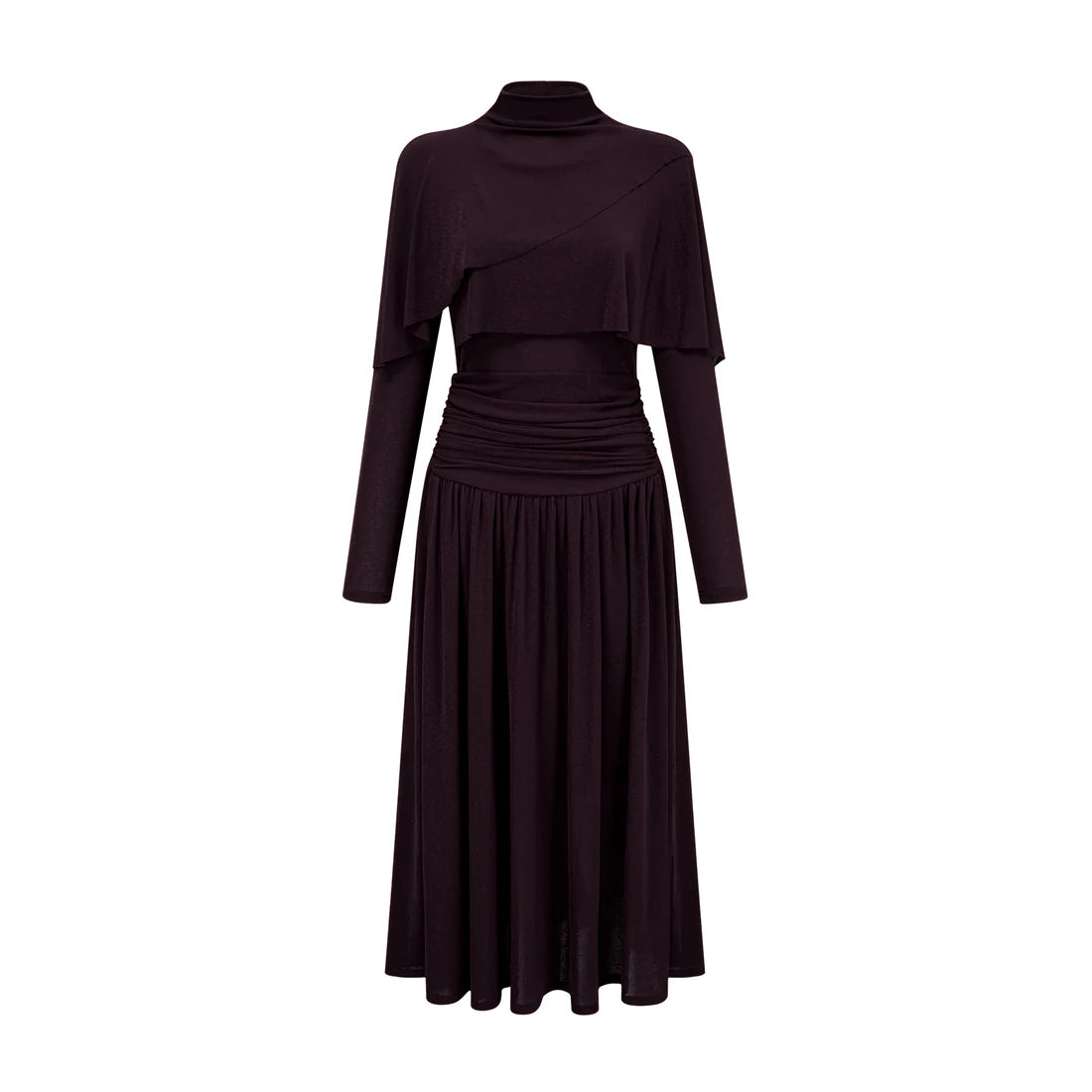 Camille Flap Dress Eggplant