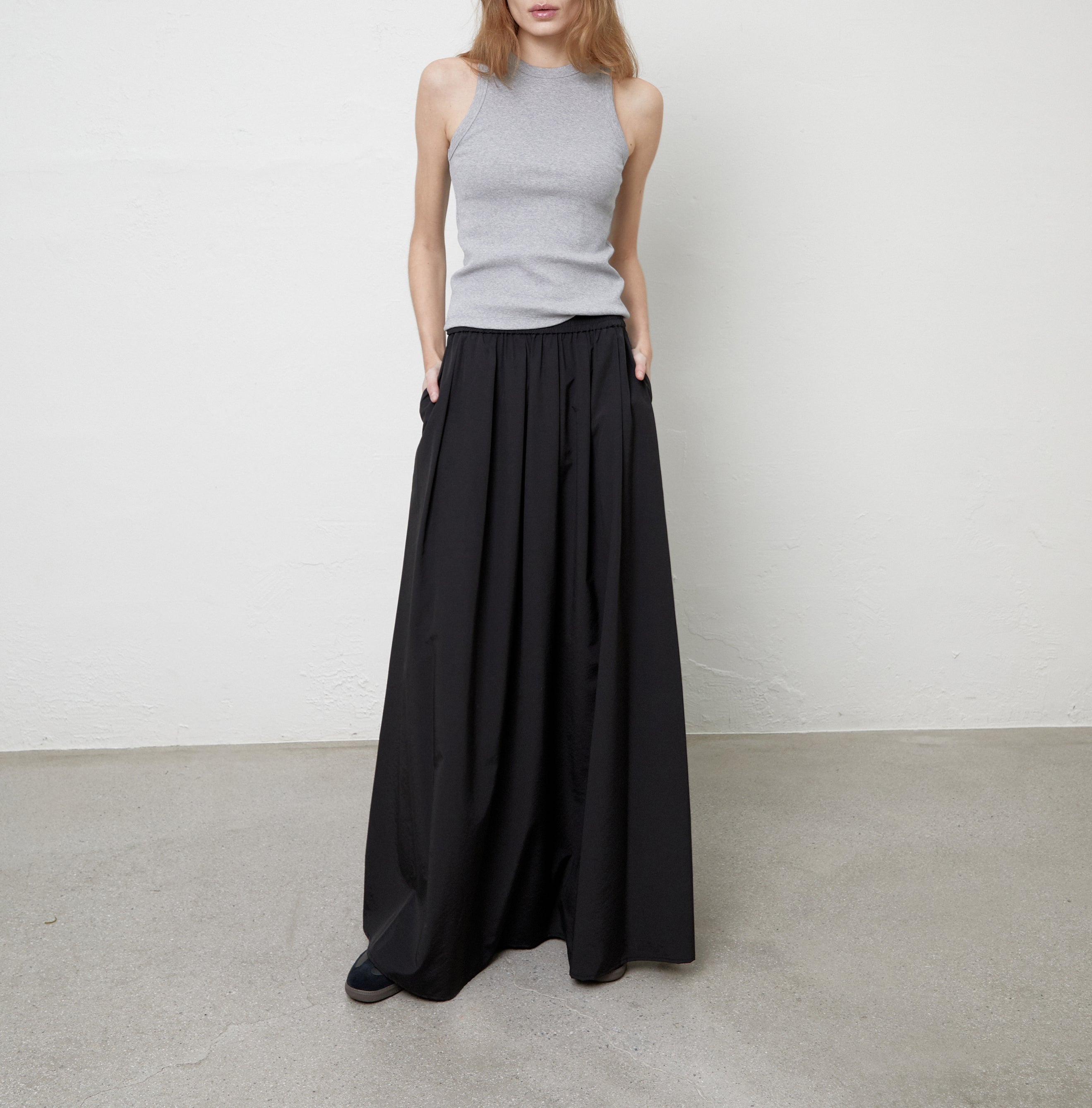 Gathered Maxi Skirt