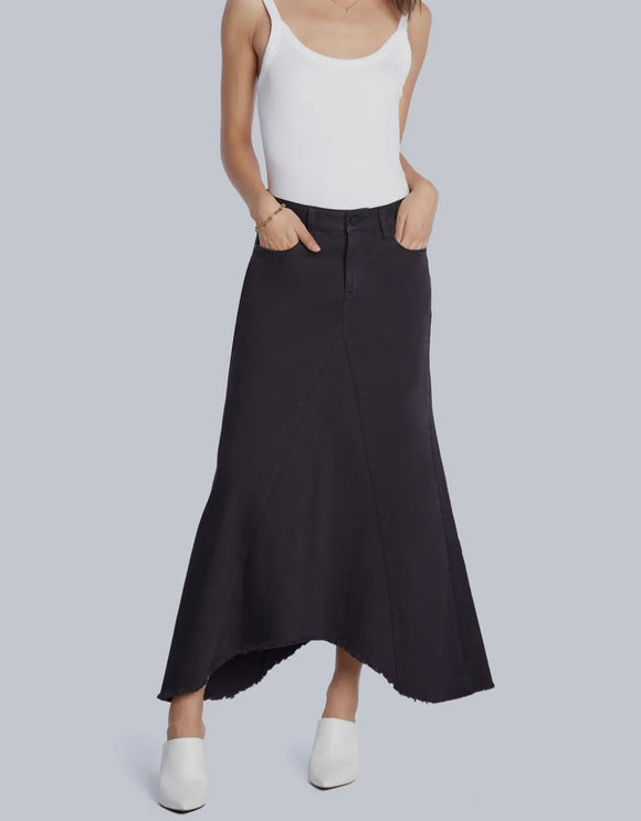 Selma Denim Skirt - Black