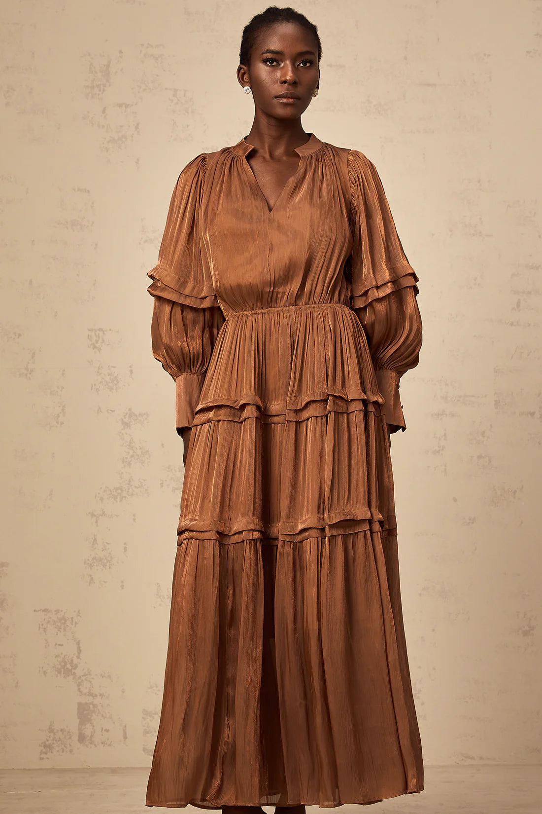 Emma Ruffled Trim Dress