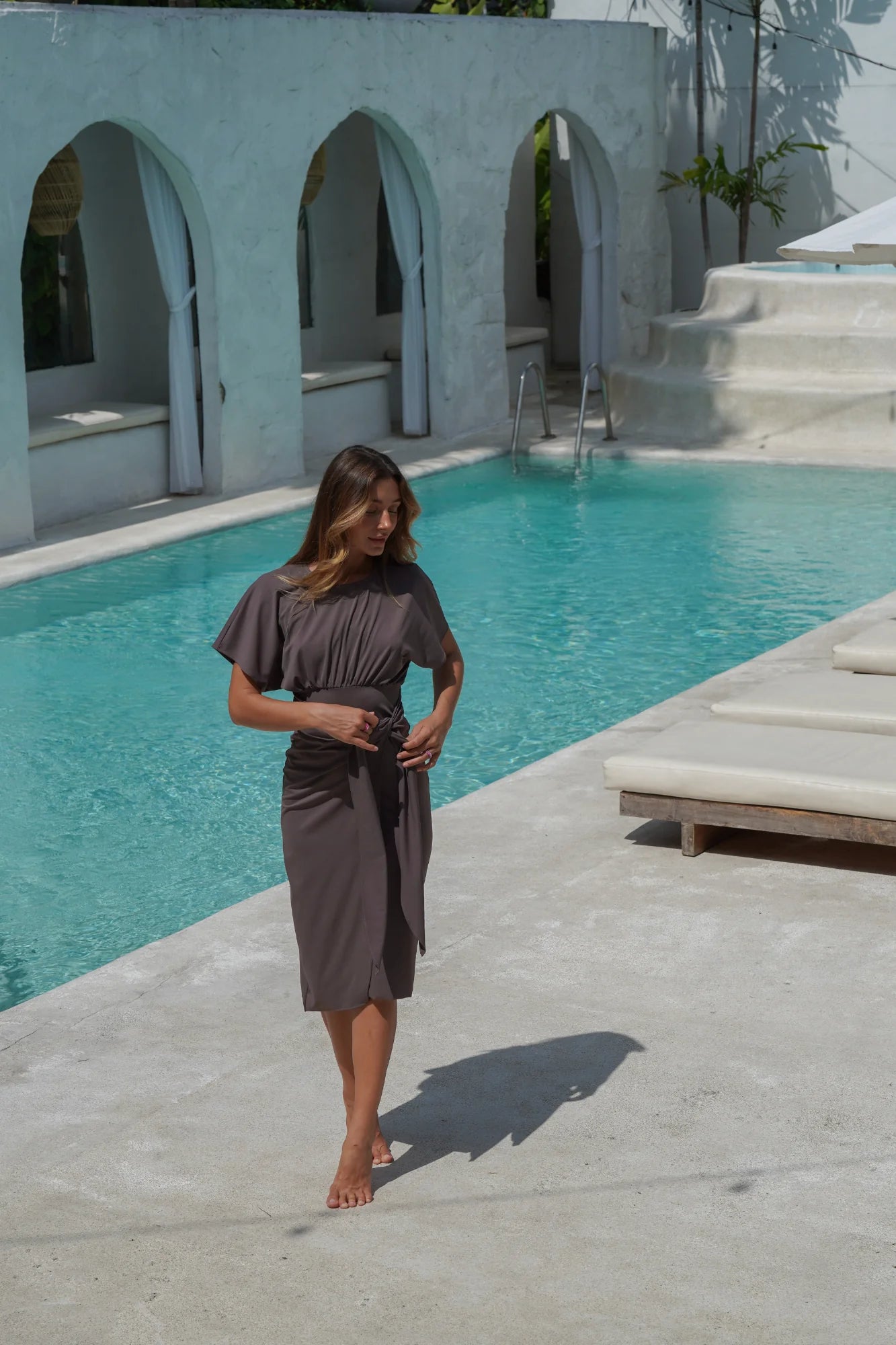 Alejandra Swim Dress - Bronze