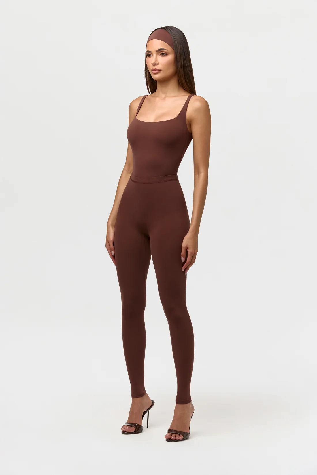 Naked High Waist Leggings - Chocolate