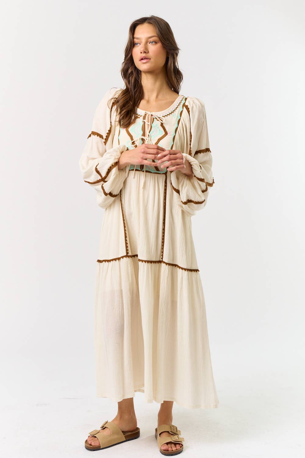 Leah Puff sleeve Dress