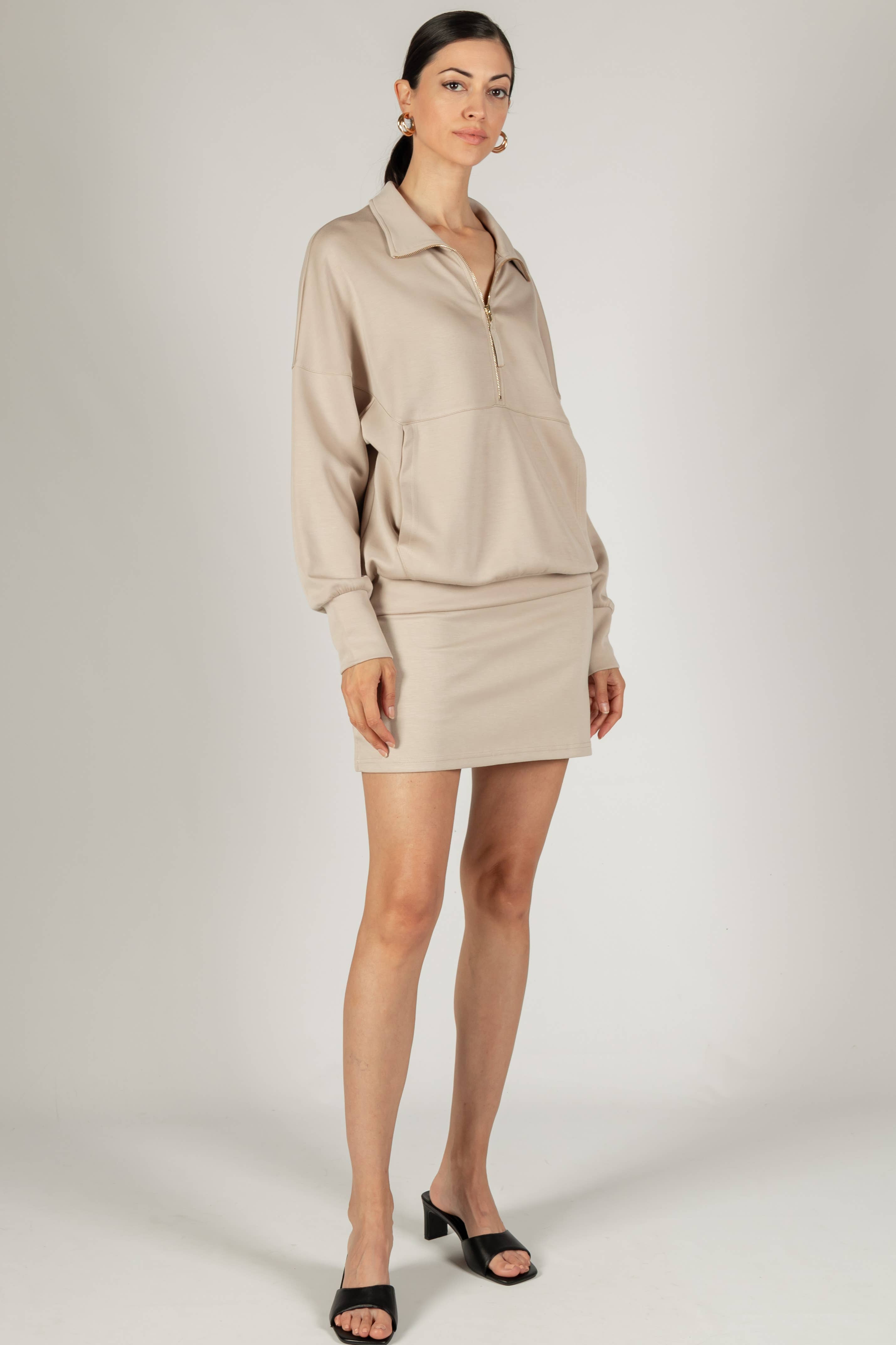 Butter Zip Up Pullover - Multi