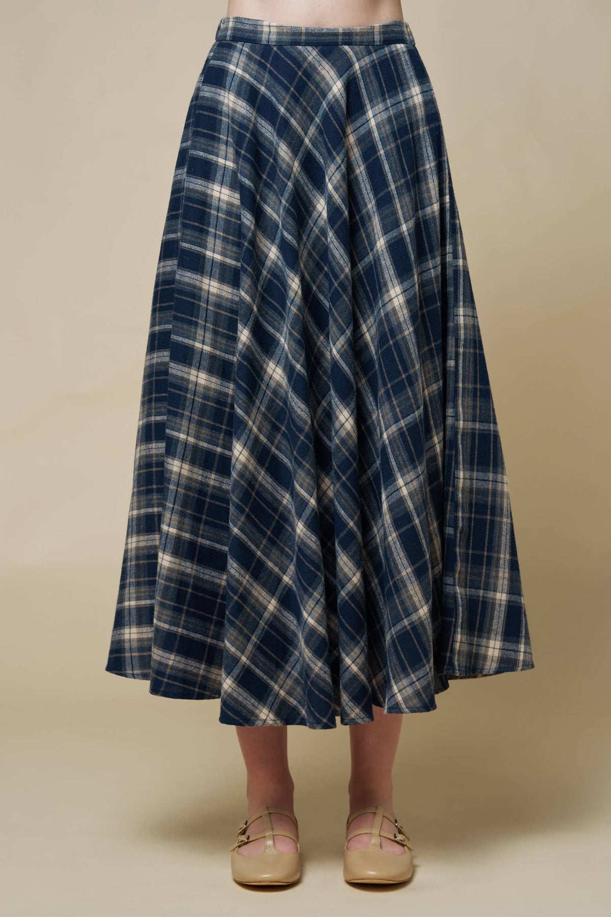 Ralph Plaid Maxi Skirt