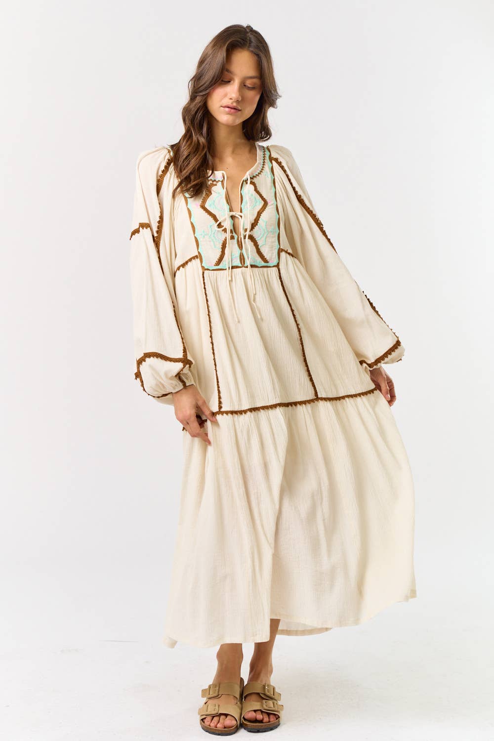 Leah Puff sleeve Dress