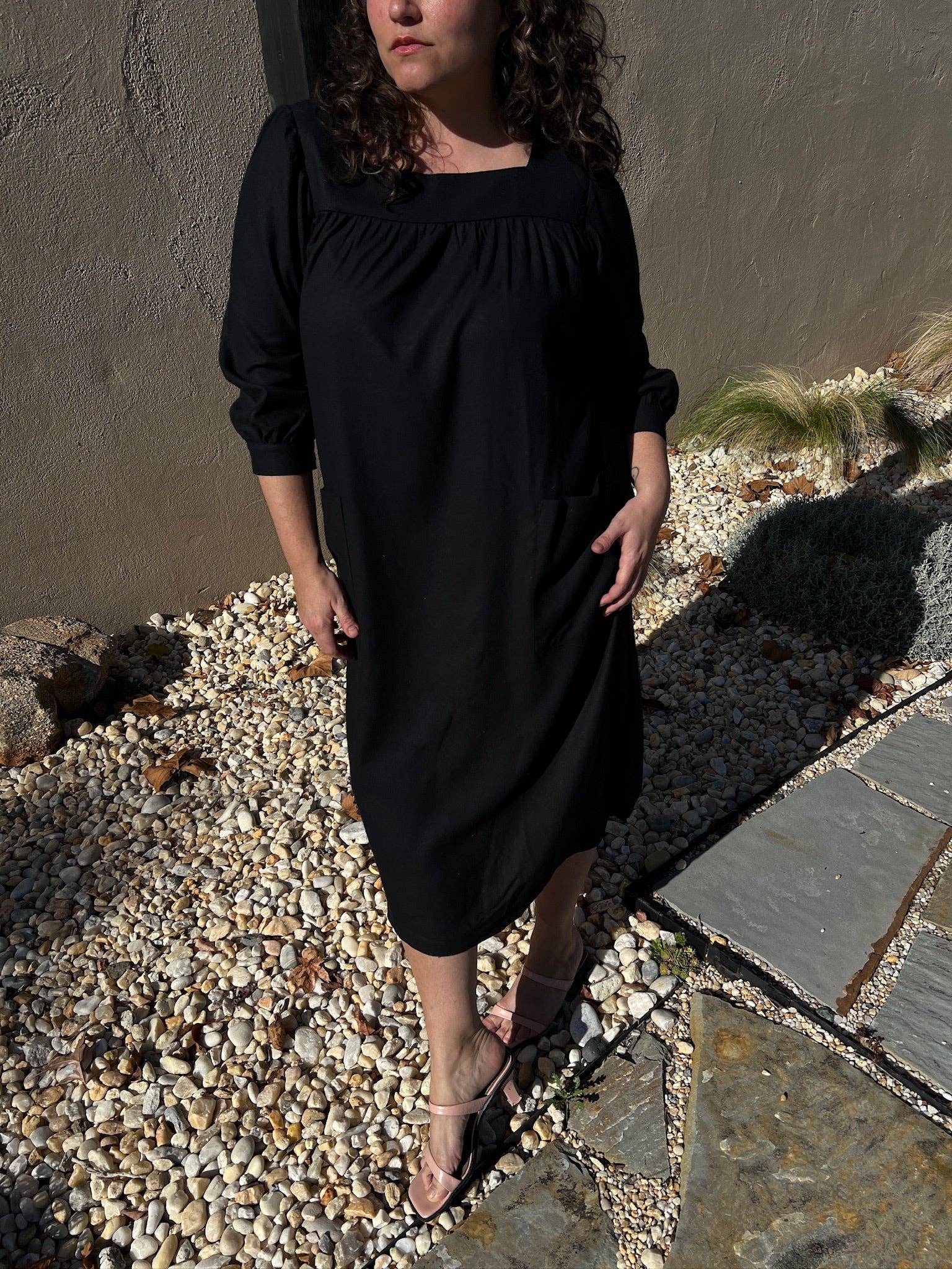 Eunice Raw Silk Muumuu - multi