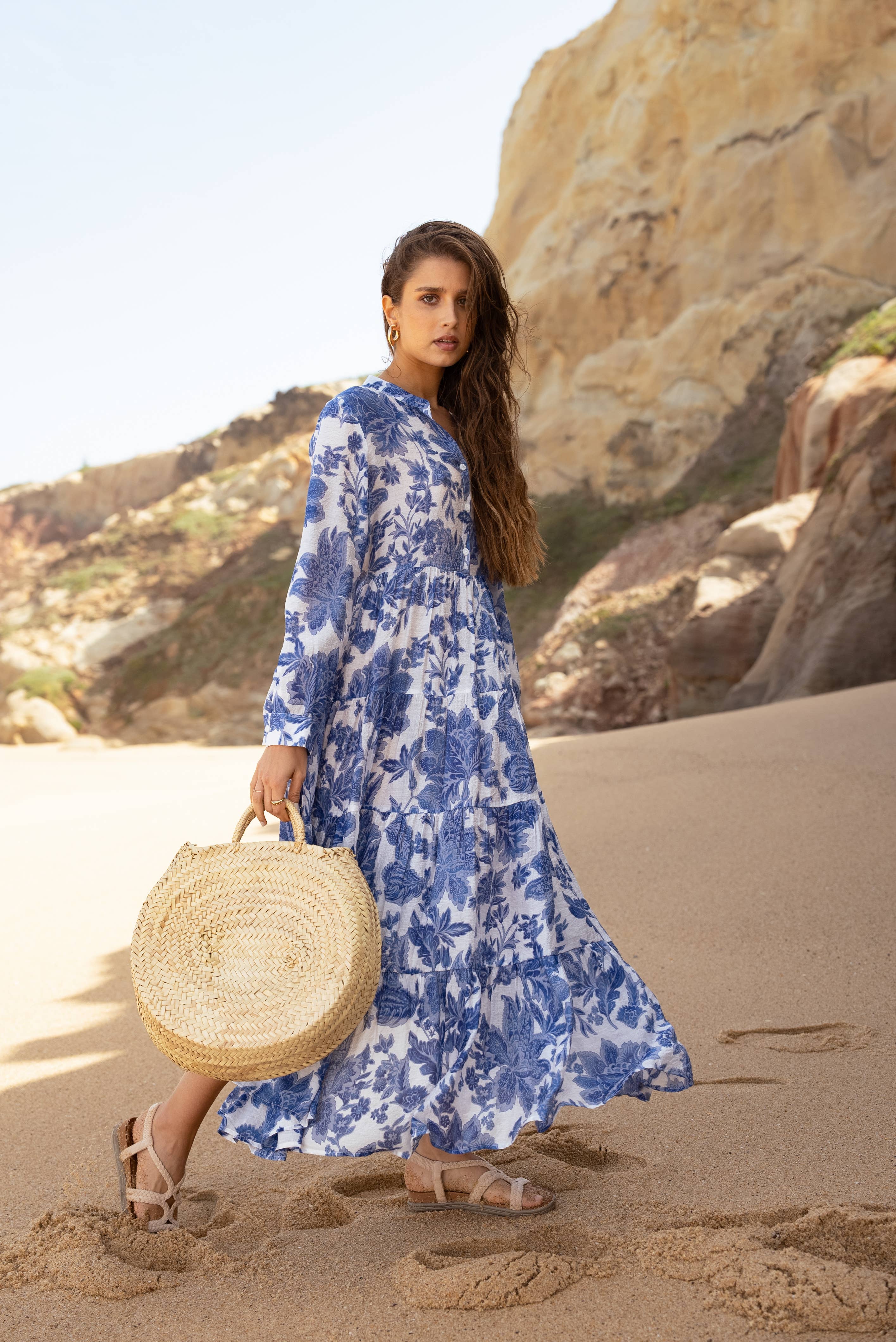 Marbella Silk Dress - Multi
