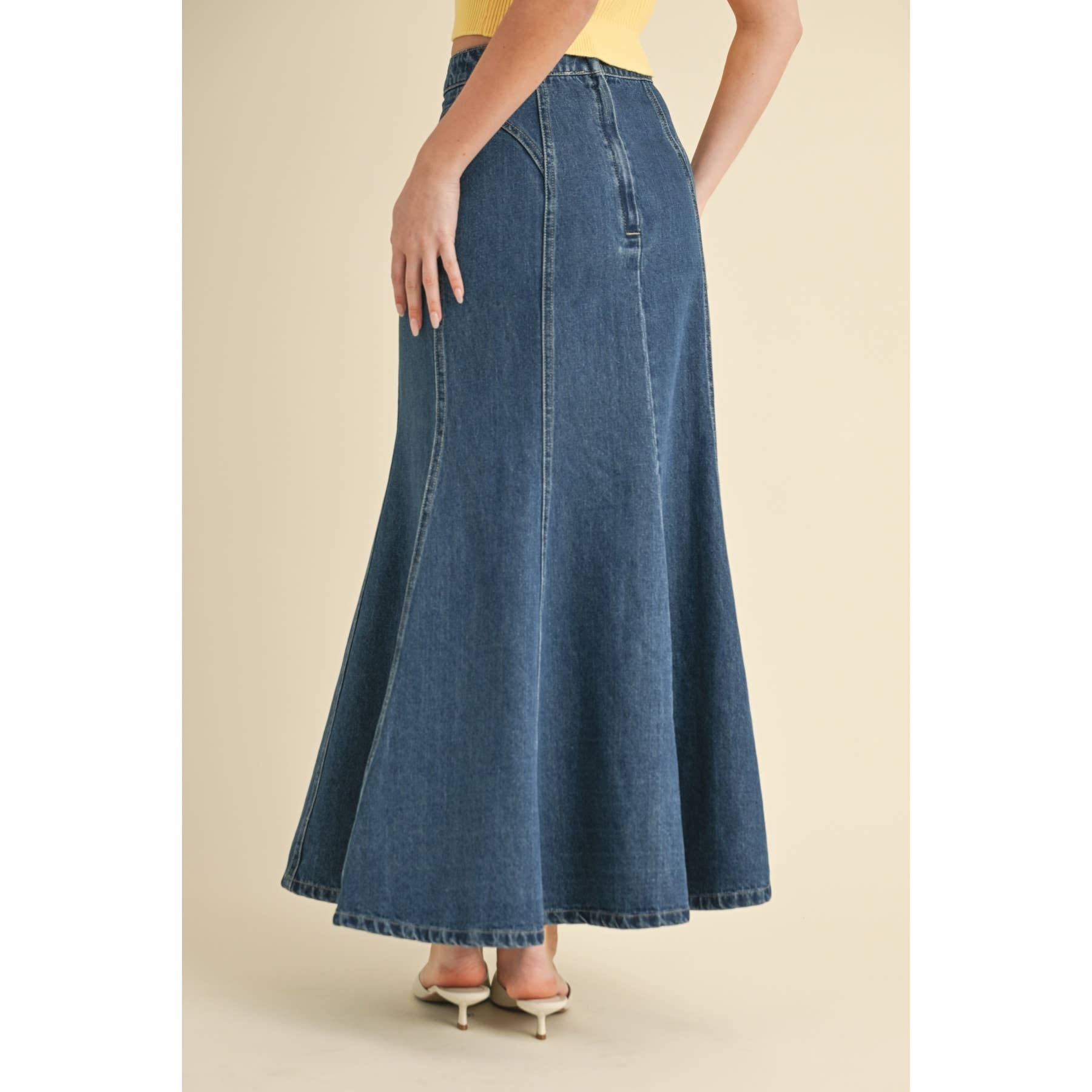 Camelia Denim Skirt - Medium wash