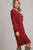 Fiona Sweater Dress - Red Brick
