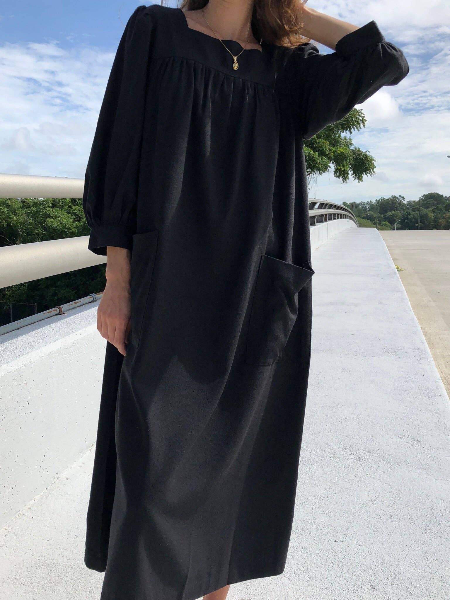 Eunice Raw Silk Muumuu - multi
