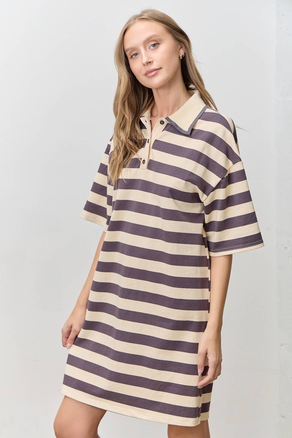 Polo Shirt Dress - Multi