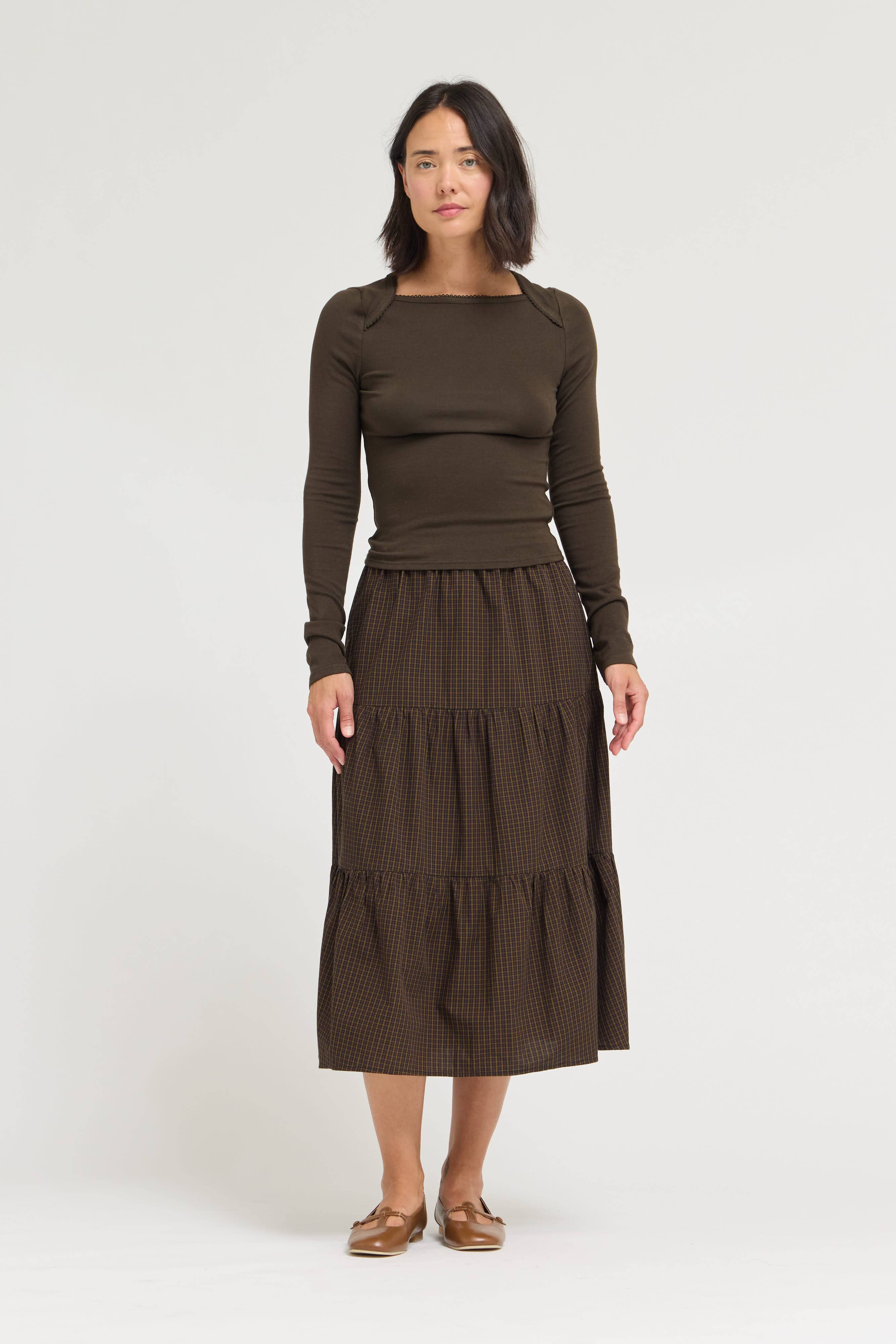 Viv Square Neck Teea