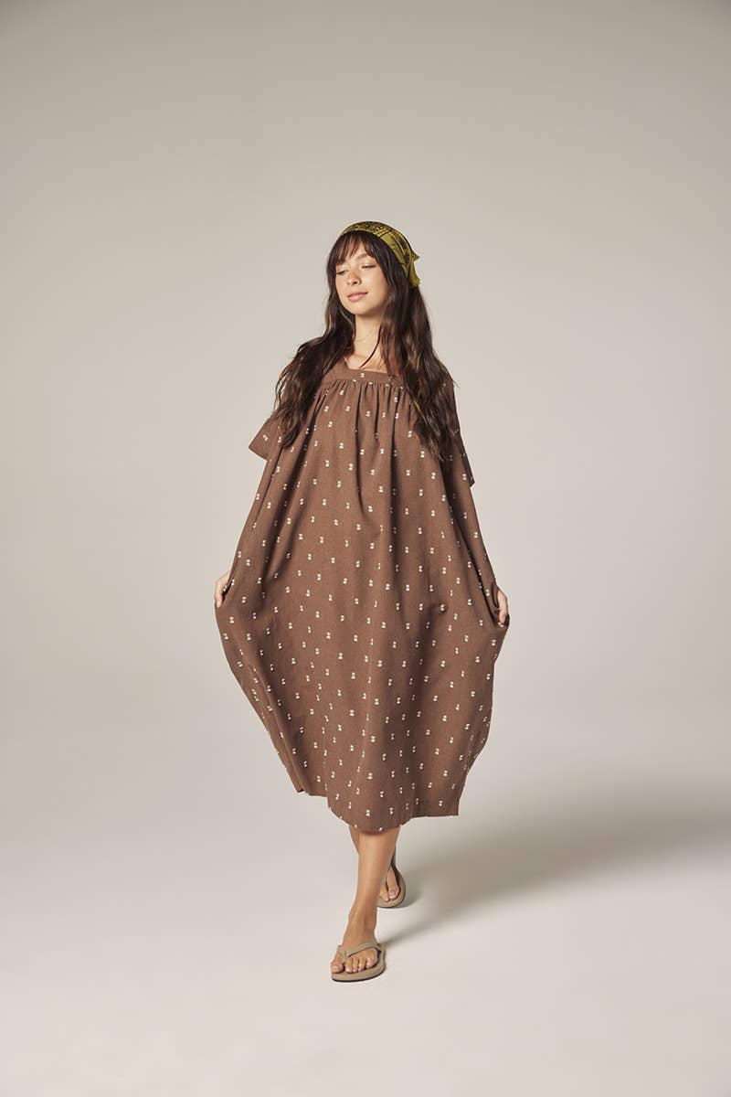 Jacquard pull over dress
