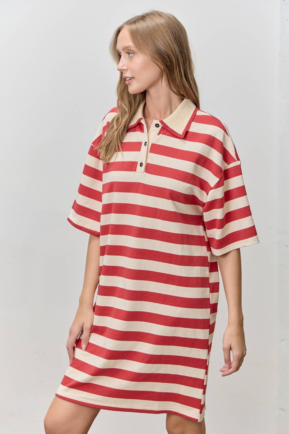 Polo Shirt Dress - Multi