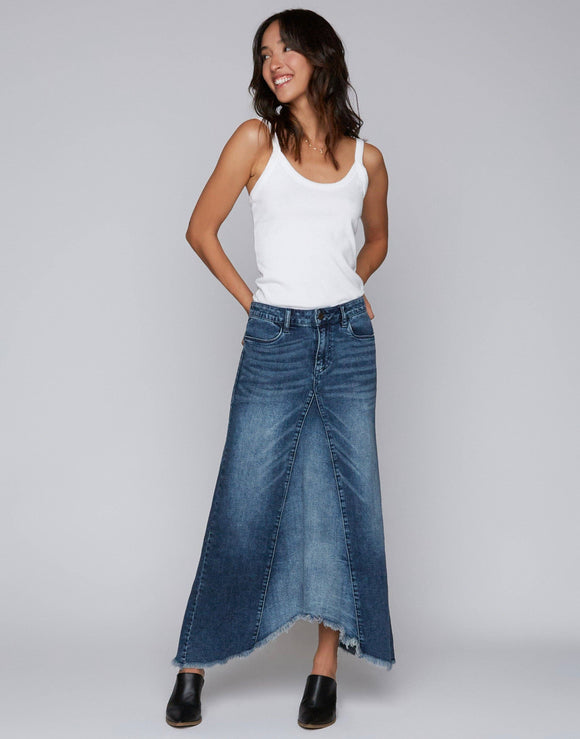Selma Denim Skirt - Deep Blue