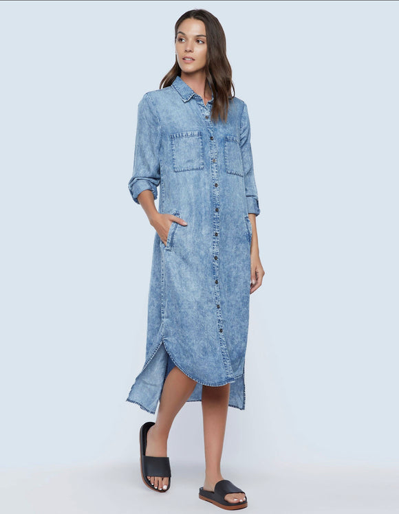 Chill Out Shirt Dress