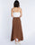 Selma Denim Skirt - Rust brown