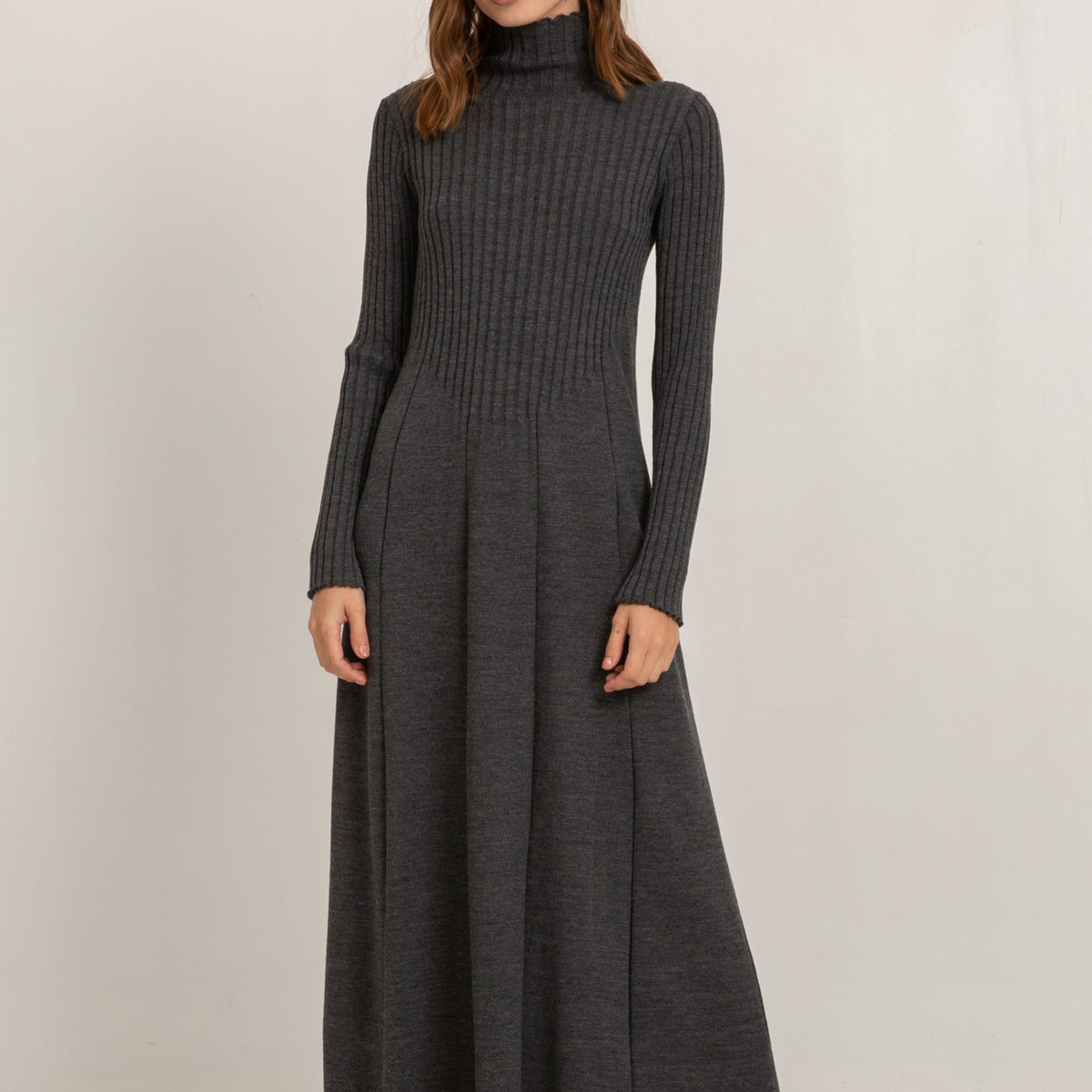 luiza botto tricot knit maxi dress Lilac Viscose Knit Maxi Dress – self-portrait main image 0