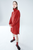 Lightweight Trench Dress - Crimson