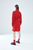 Lightweight Trench Dress - Crimson