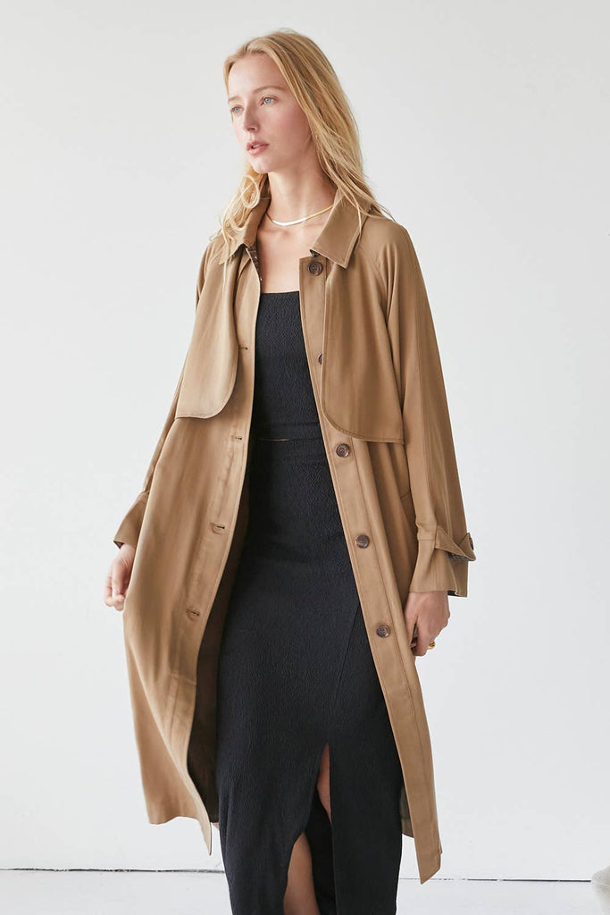 Susie Tencel Trench Coat