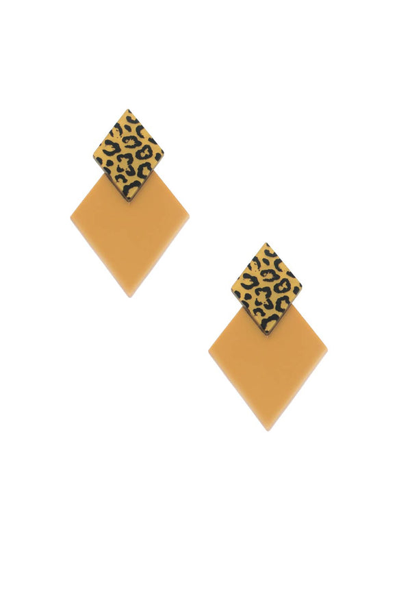 Rhombo Gold Earrings